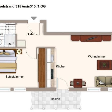 Inselstrand Inselstrand 315 Διαμέρισμα Χέρινγκσντορφ Εξωτερικό φωτογραφία