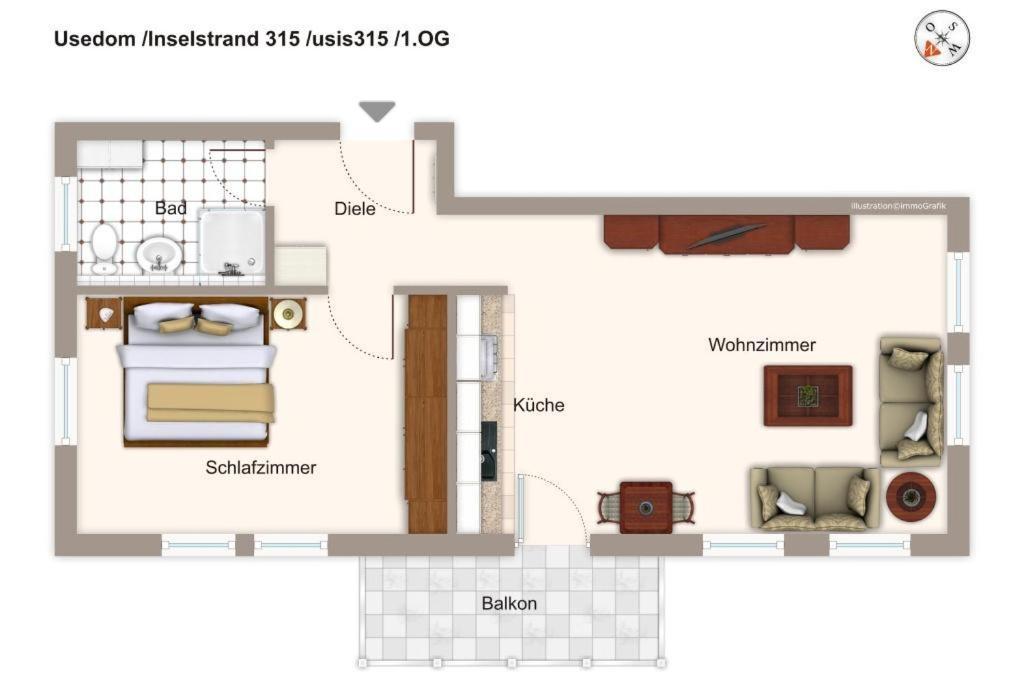 Inselstrand Inselstrand 315 Διαμέρισμα Χέρινγκσντορφ Εξωτερικό φωτογραφία